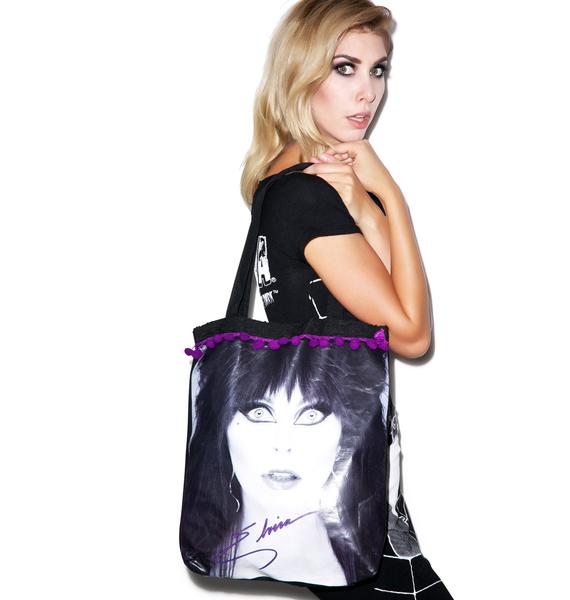 Kreepsville 666 Elvira Glamour Eyes Tote Bag Dolls Kill