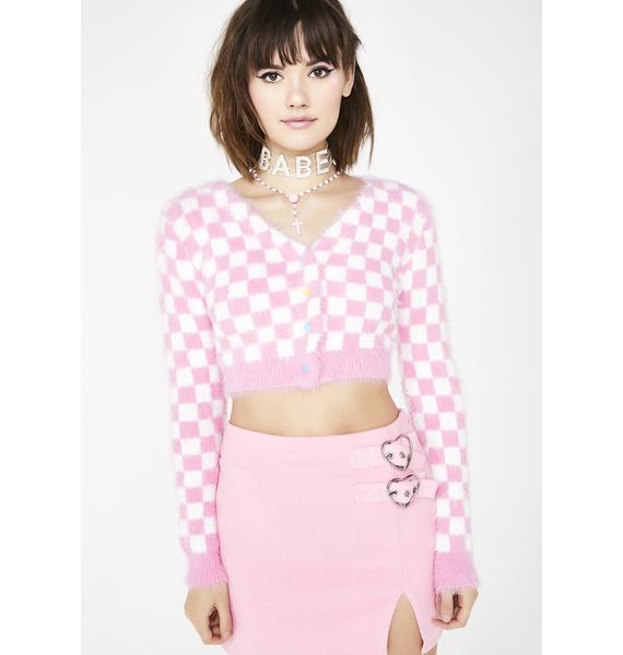 Sugar Thrillz Sweet Daydream Checkered Cardigan | Dolls Kill