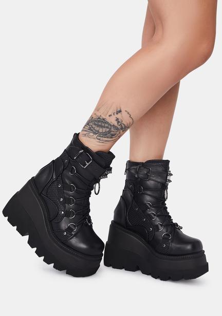 high rise shaker boots demonia