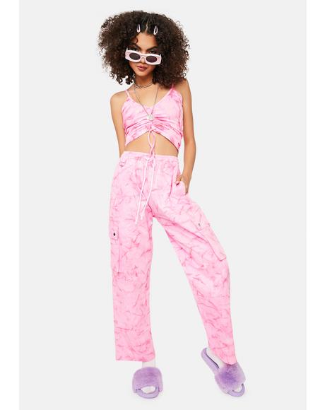 i am gia pink cargo pants