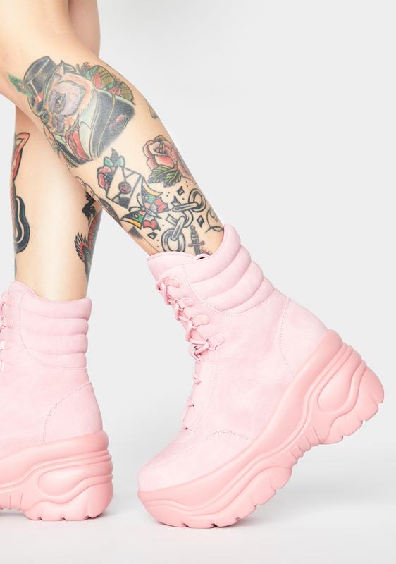 Y.R.U. Matrixx Hi Pink Platform Sneakers | Dolls Kill