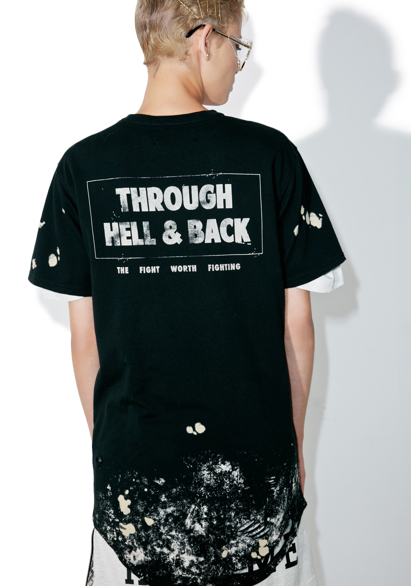 Civil Clothing Through Hell & Back Thrashed Drop Tee | Dolls Kill