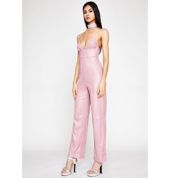 sparkly pink romper