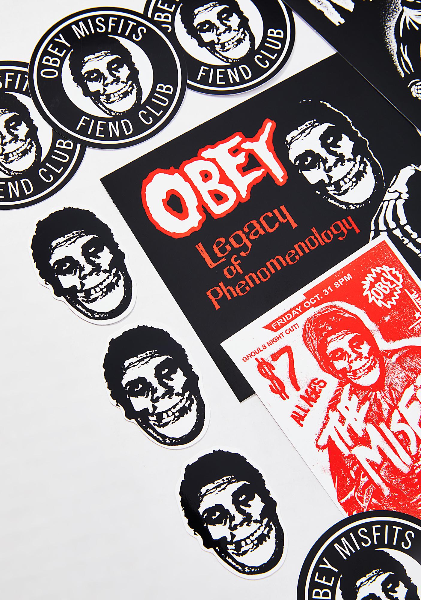 Obey X Misfits Sticker Pack Dolls Kill
