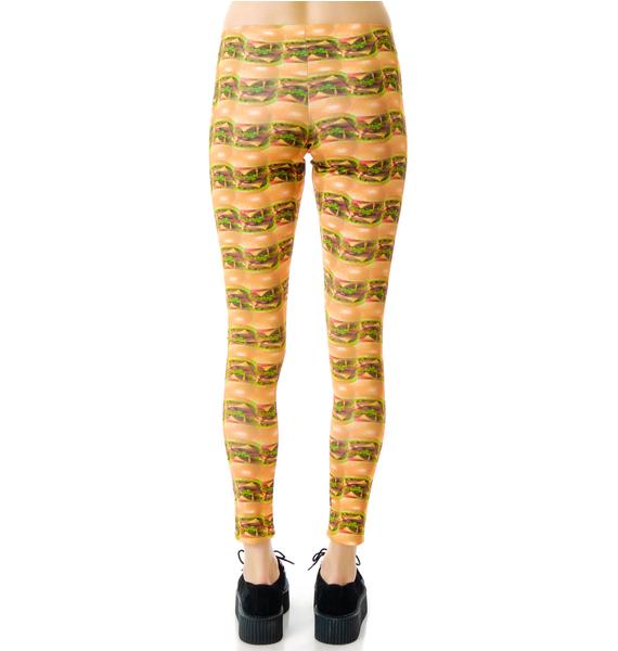 Zara Terez Cheeseburger Leggings Dolls Kill