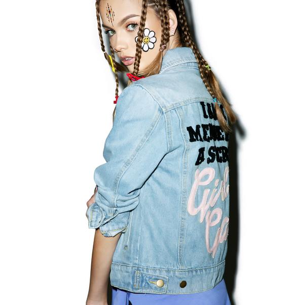 High Heels Suicide Girl Gang Denim Jacket Dolls Kill