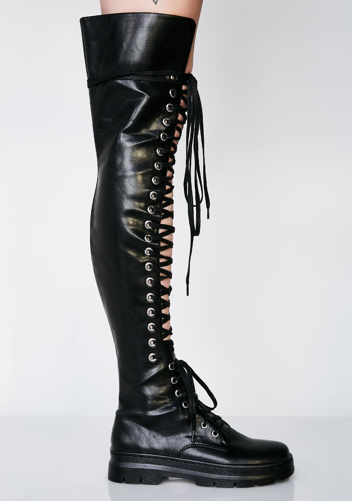 poster girl combat boots