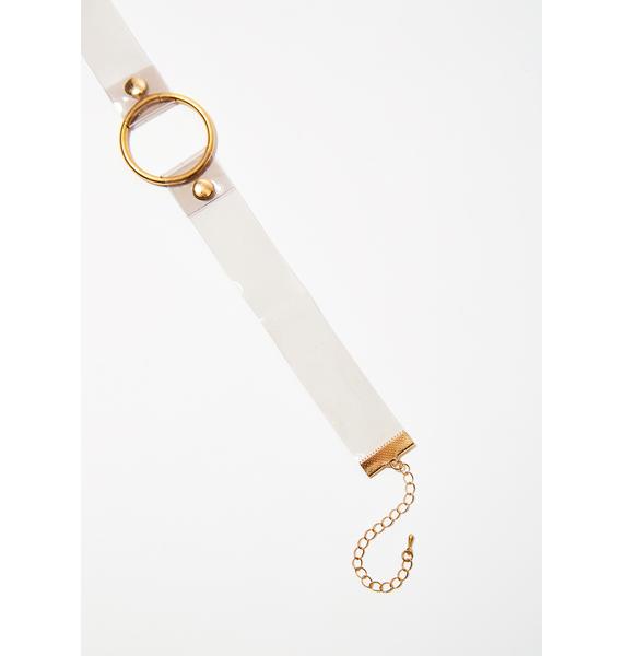 Clear O Ring Choker Dolls Kill