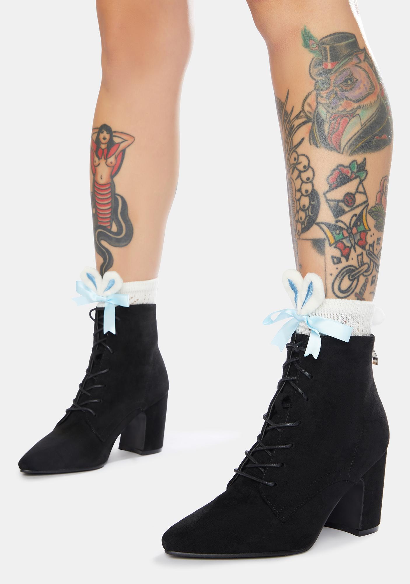 black lace up booties no heel