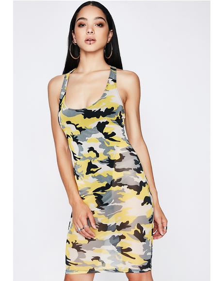 No New Allies Camo Dress