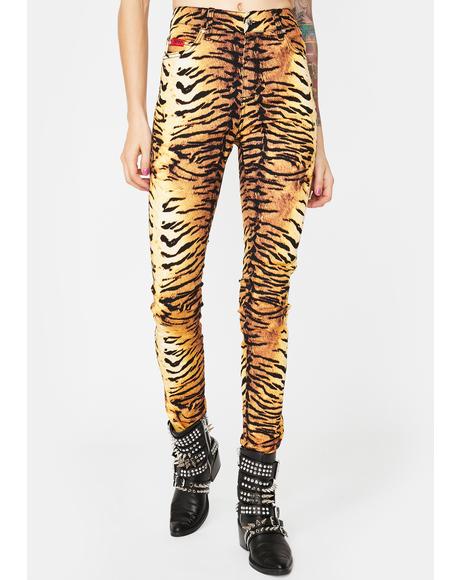 Natural Tiger T-Back Jeans