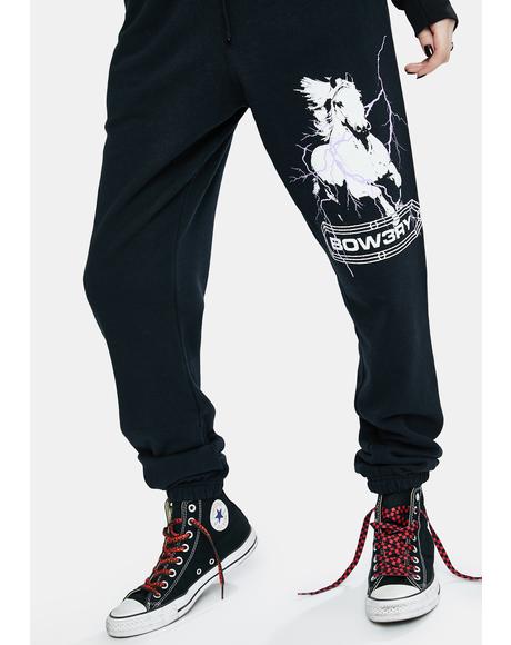 skull sweatpants womens