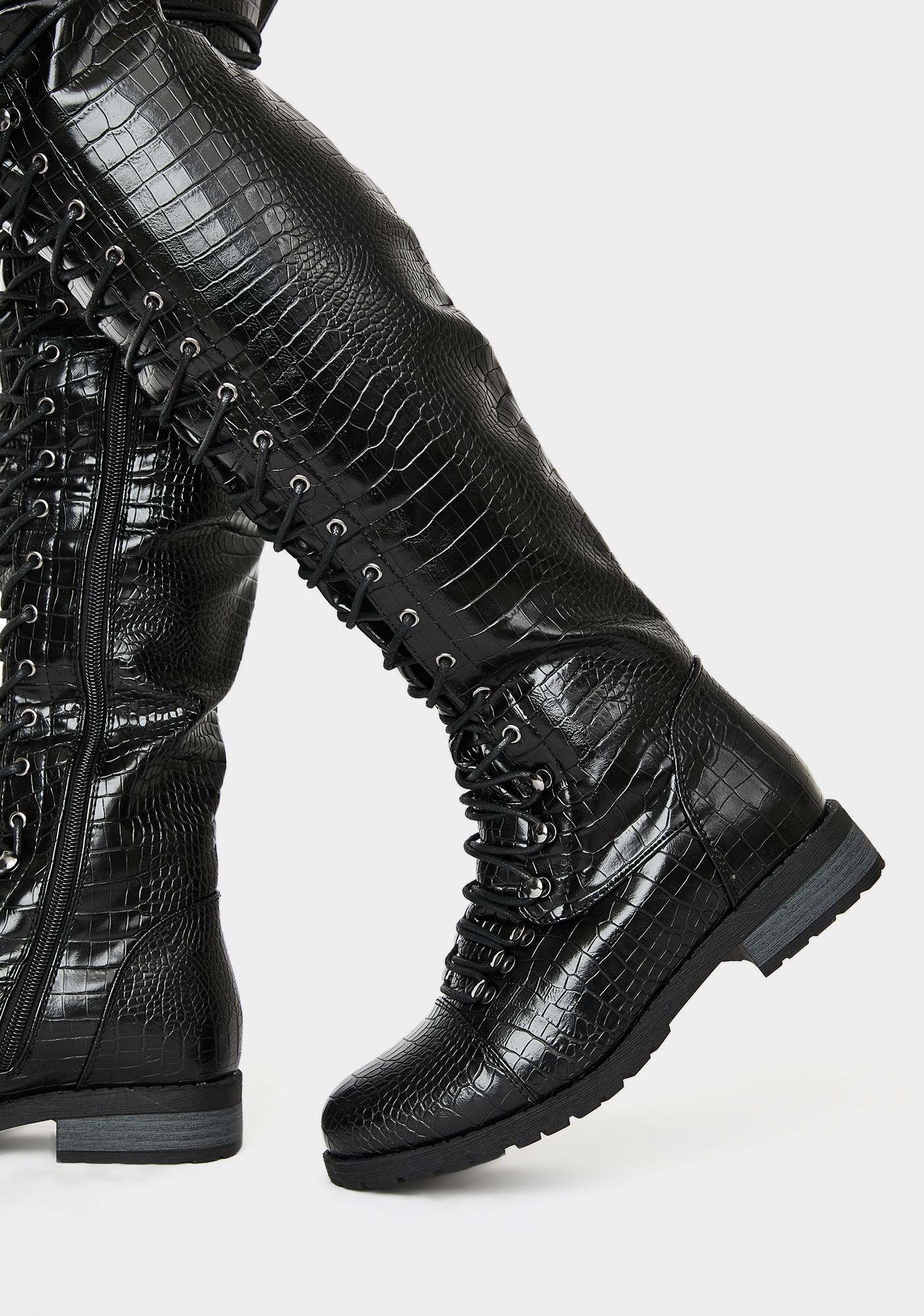 croc style boots