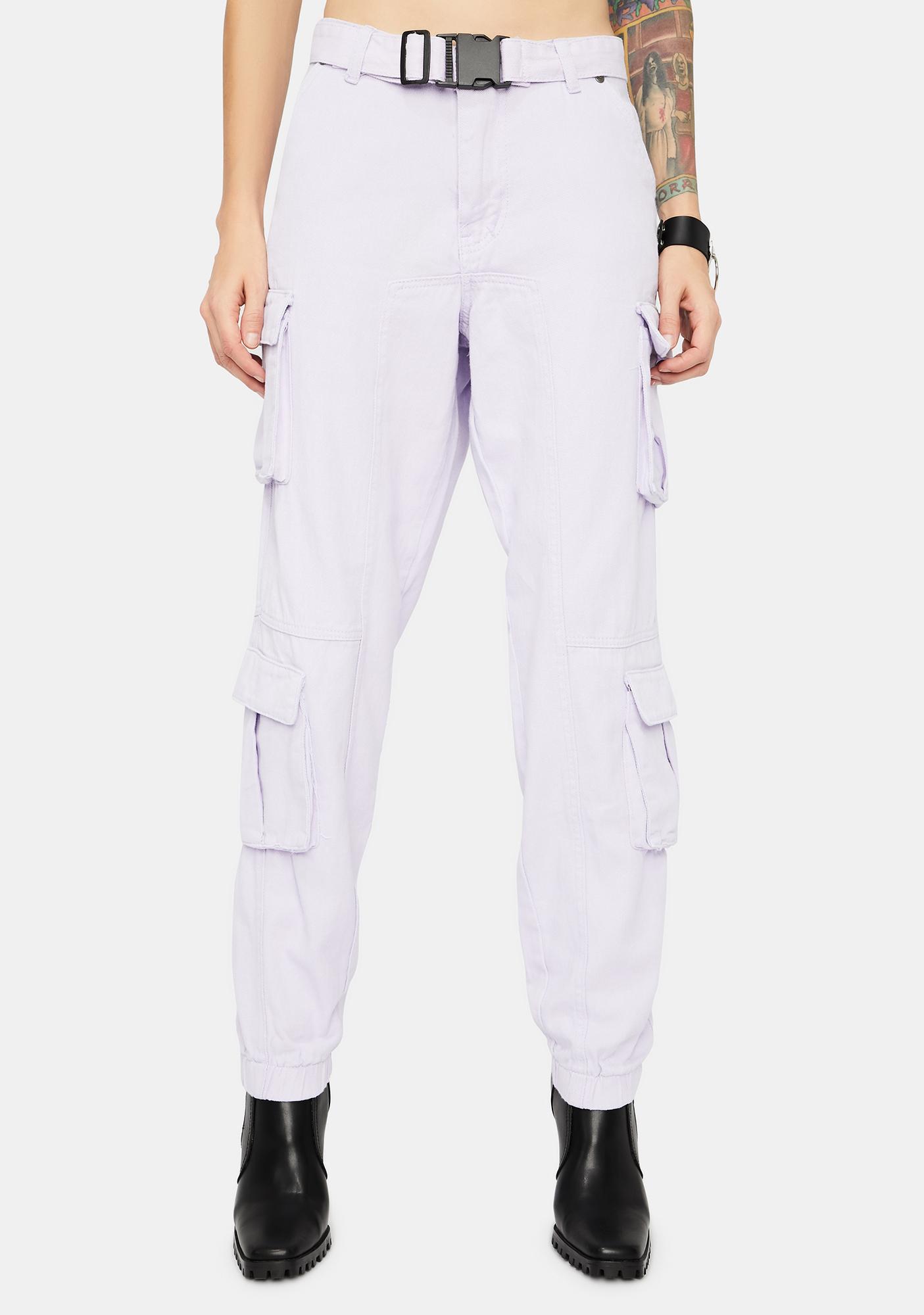denim combat pants