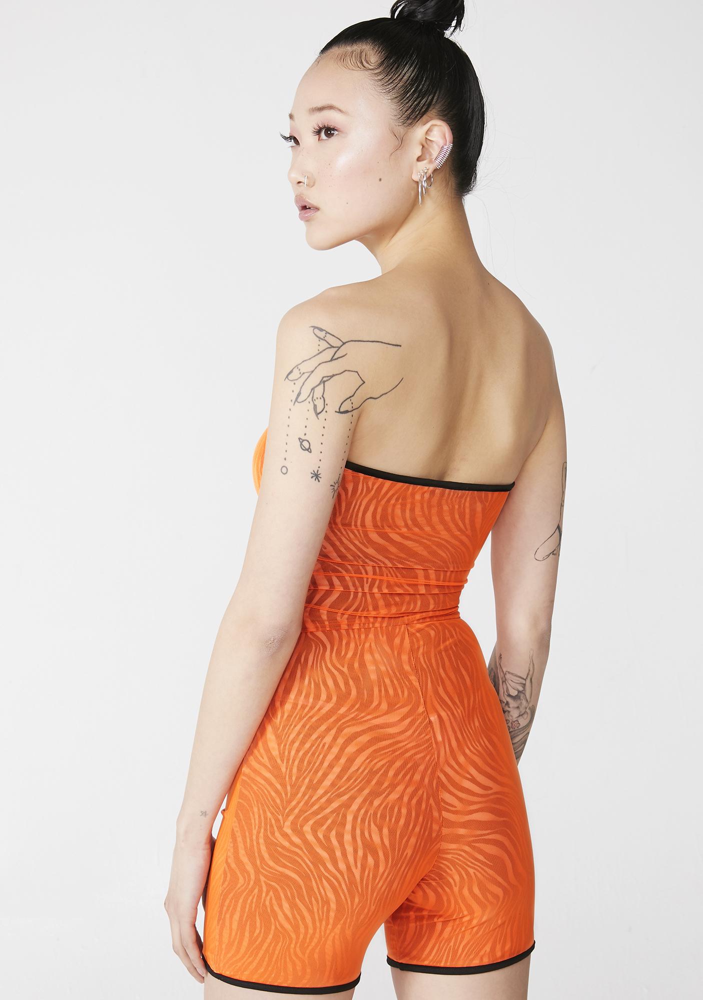 i am gia orange playsuit