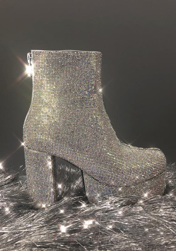 sparkle platform boots