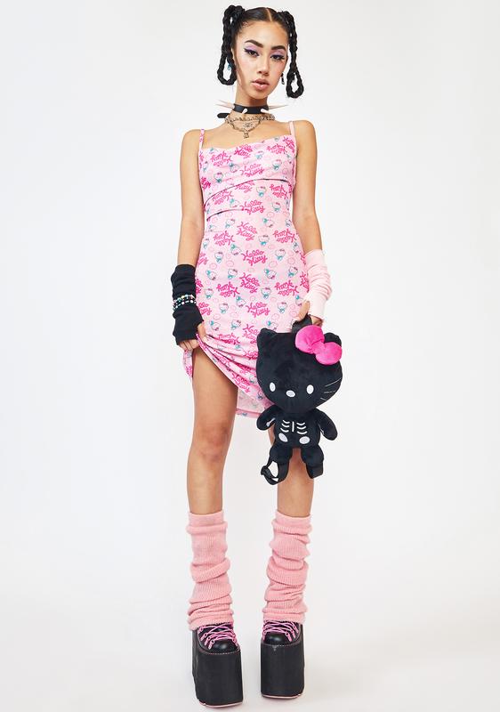 Hello Kitty Print Mini Dress