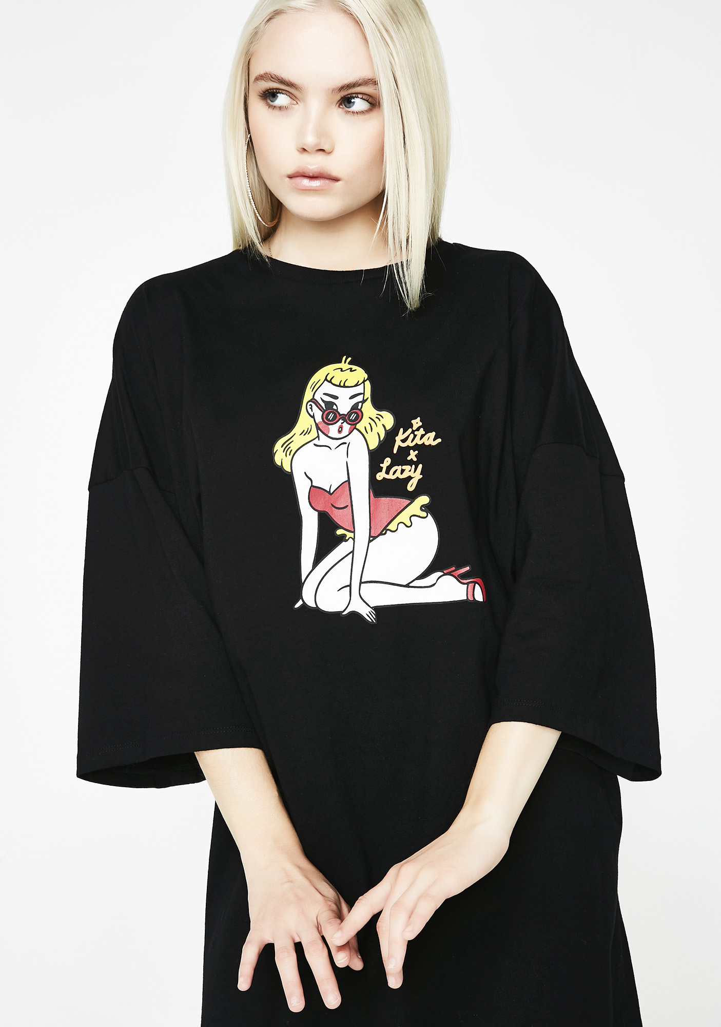 lazy oaf t shirt dress