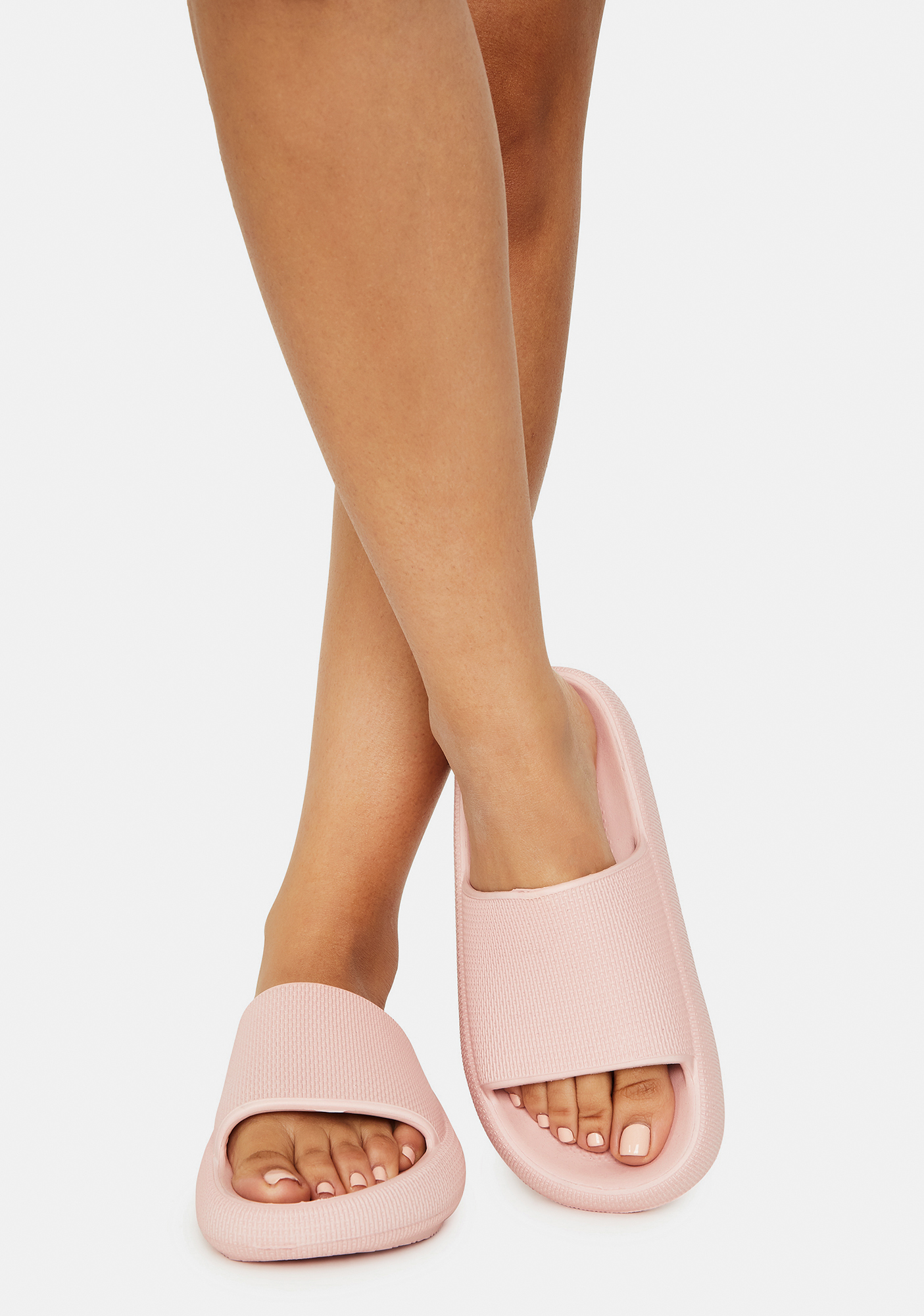 steve madden pink slides