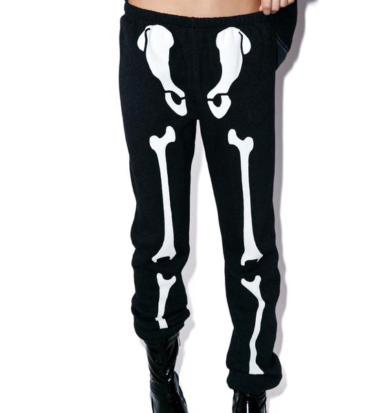 skeleton sweatpants womens