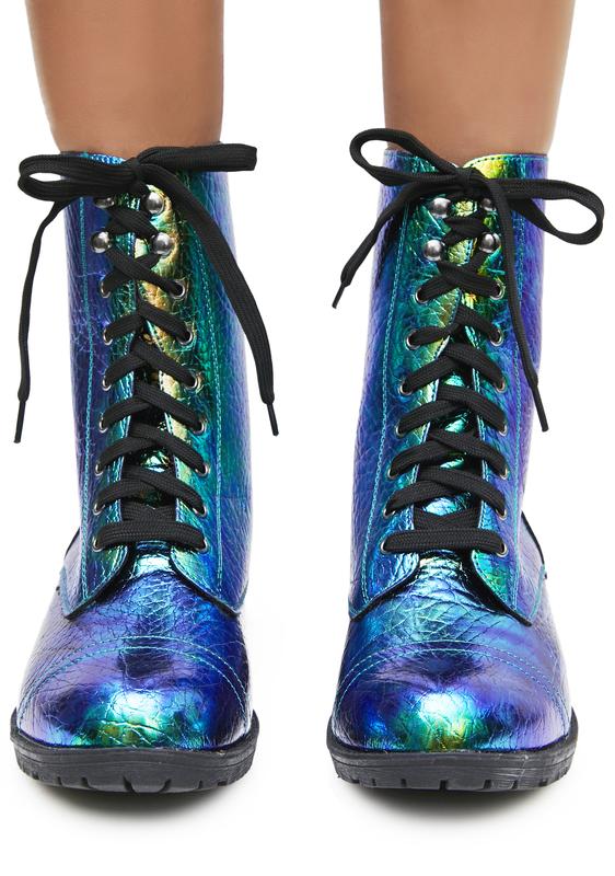 mermaid combat boots