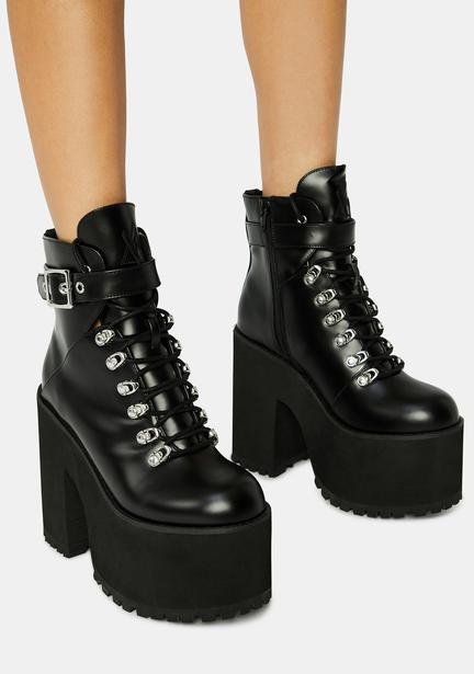 tough attitude platform booties
