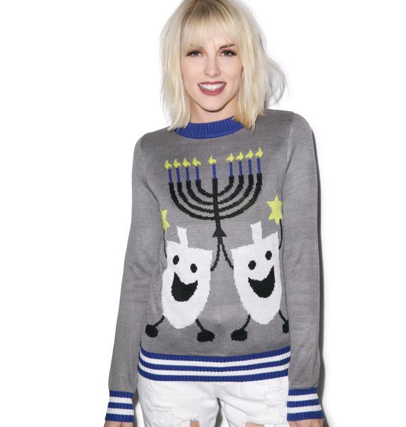 tipsy elves hanukkah sweater