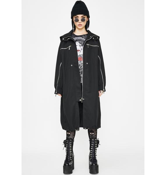 Punk Rave Wizard Hat Long Windbreaker | Dolls Kill