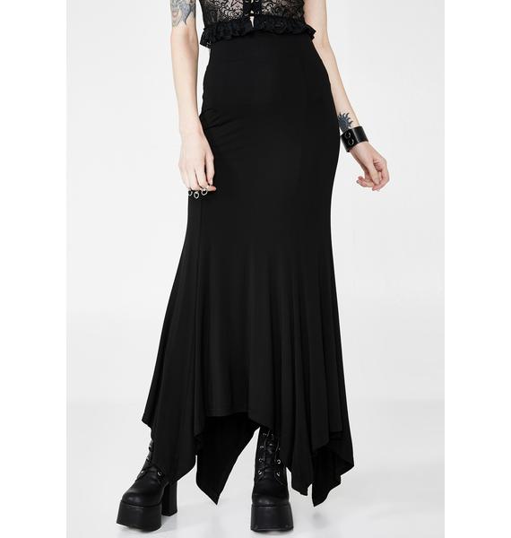 mila tiered maxi skirt