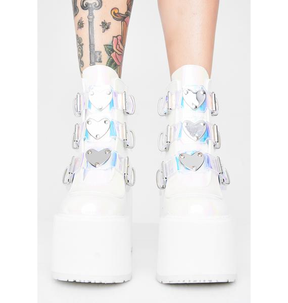 pink demonia trinity boots