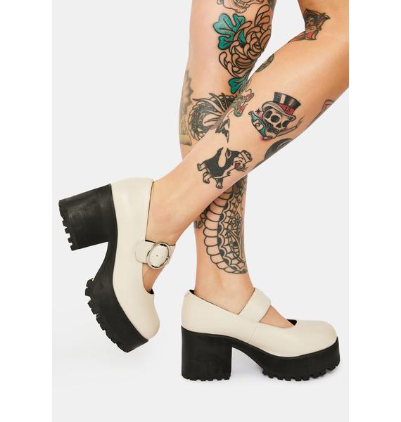 ivory mary janes