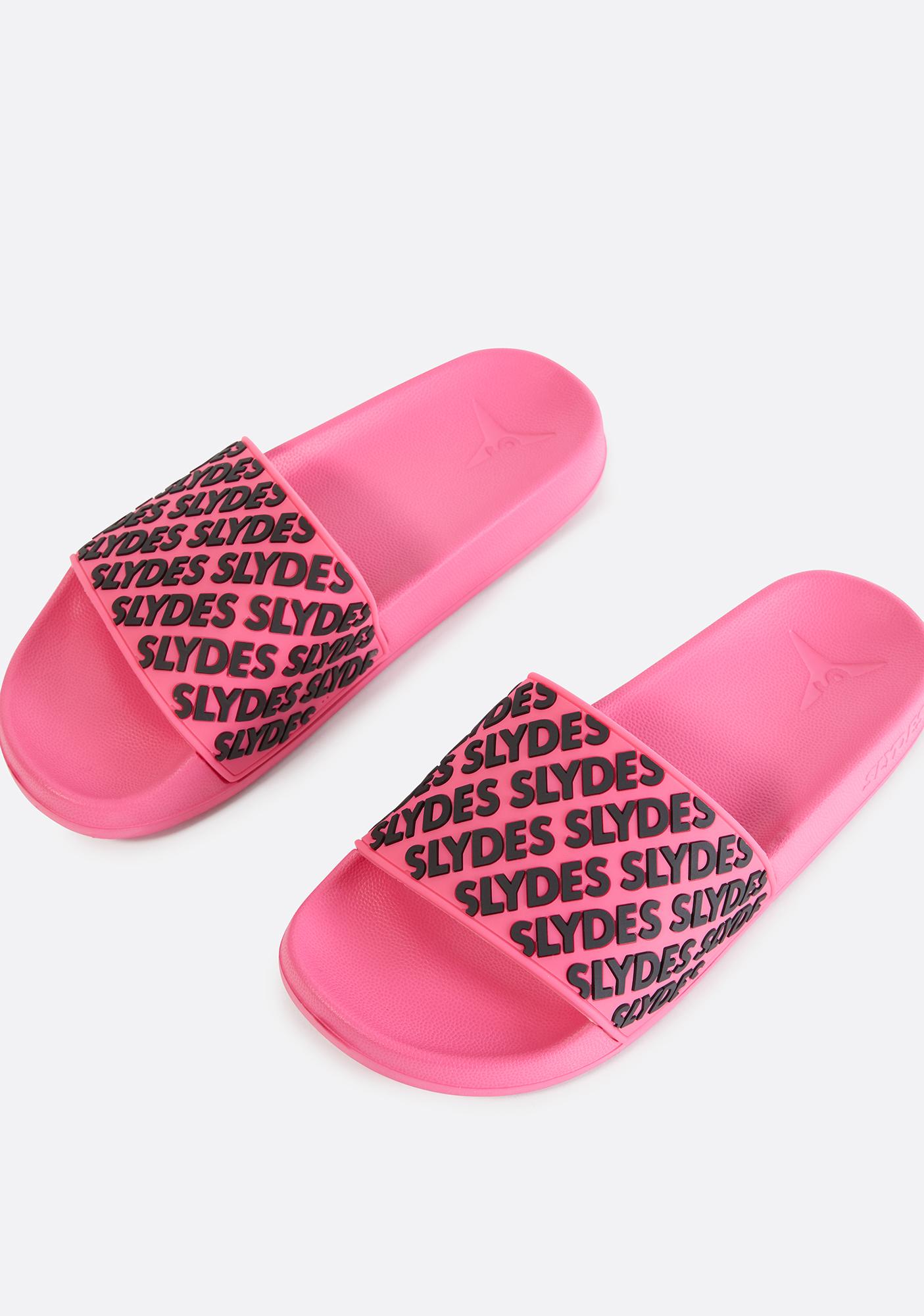 SLYDES Fuchsia Lucid Slide Sandals | Dolls Kill
