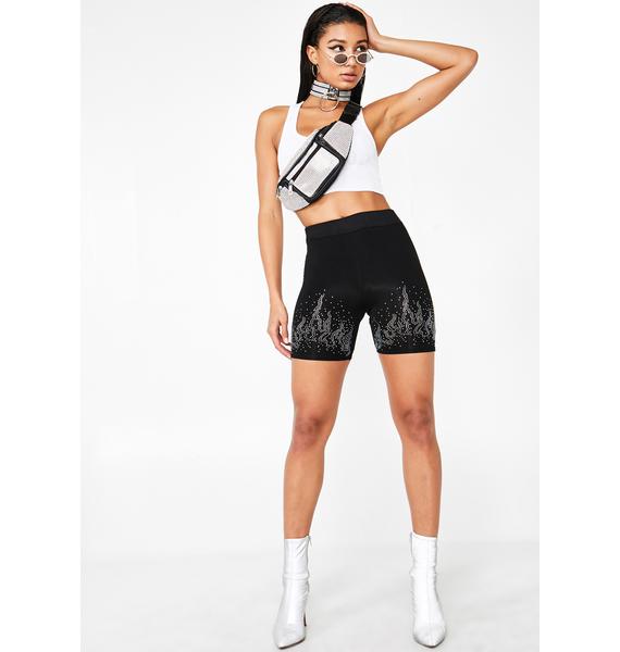 flame cycling shorts
