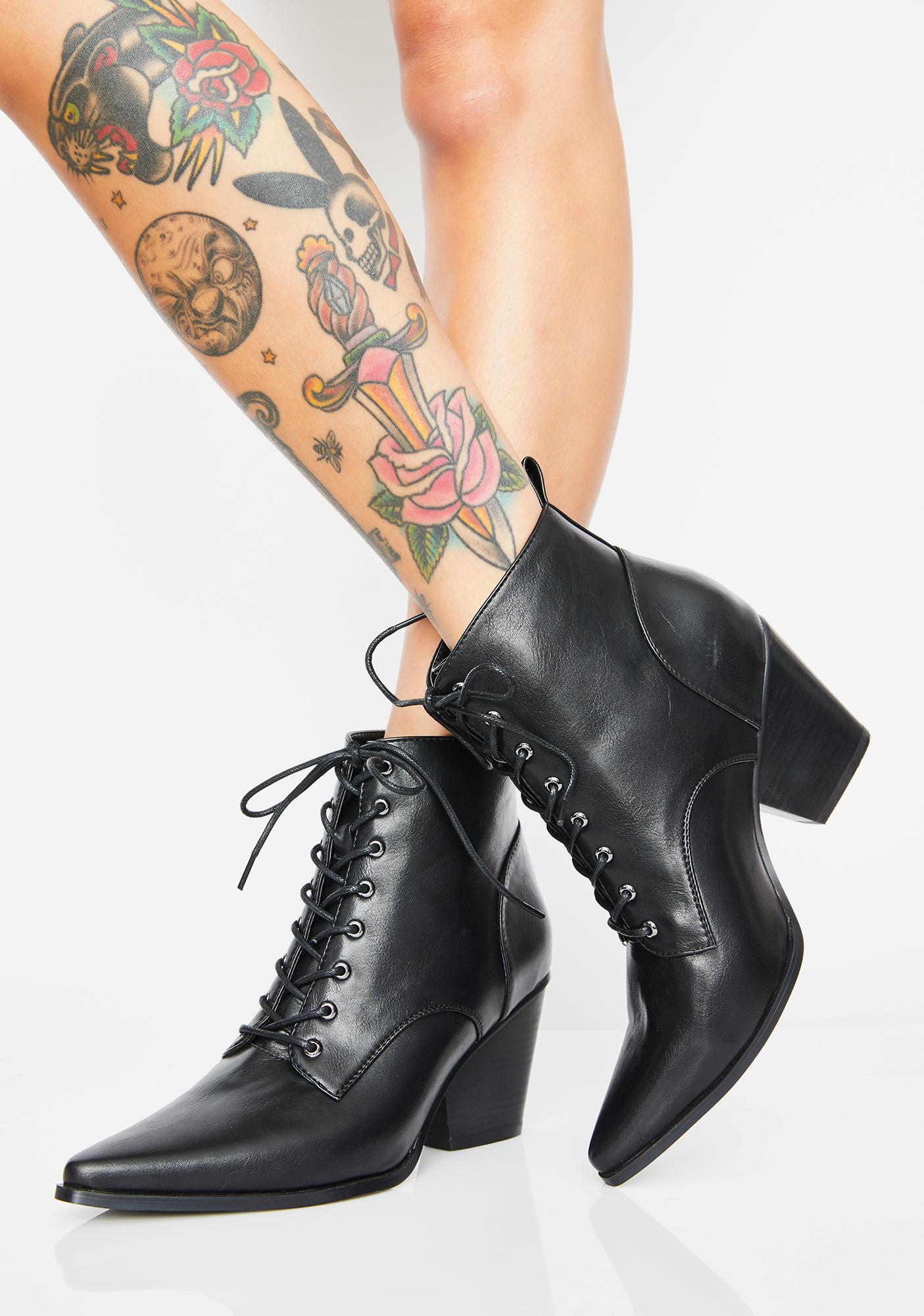 vegan leather lace up boots