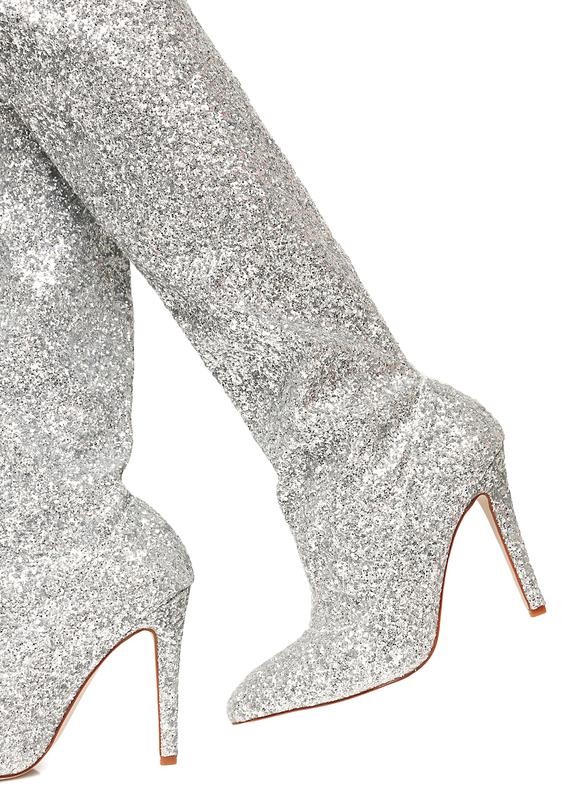 long sparkly boots