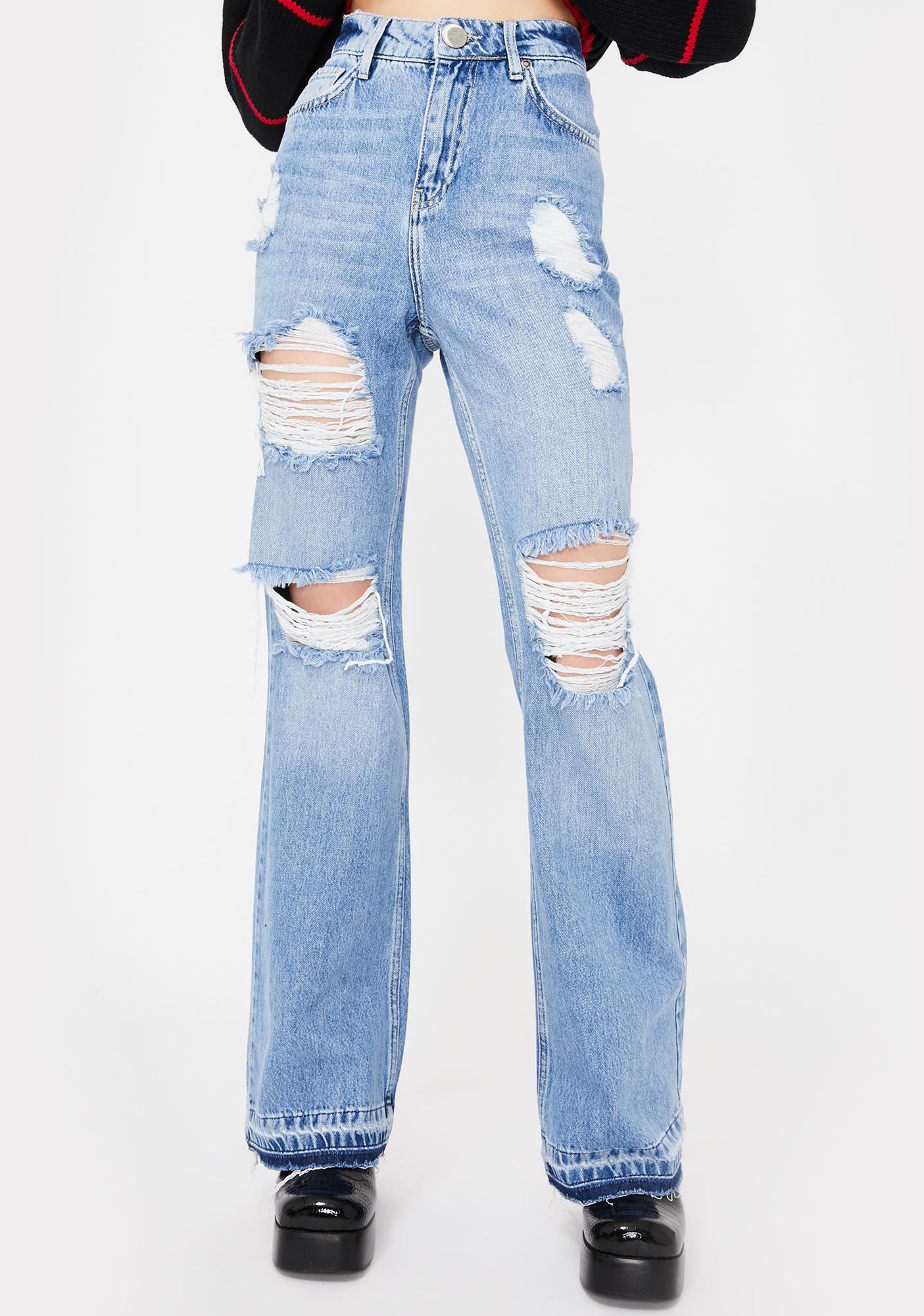 baggy flare jeans