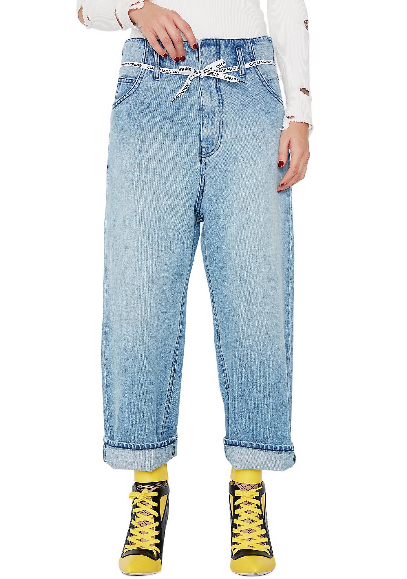 cheap monday cropped jeans