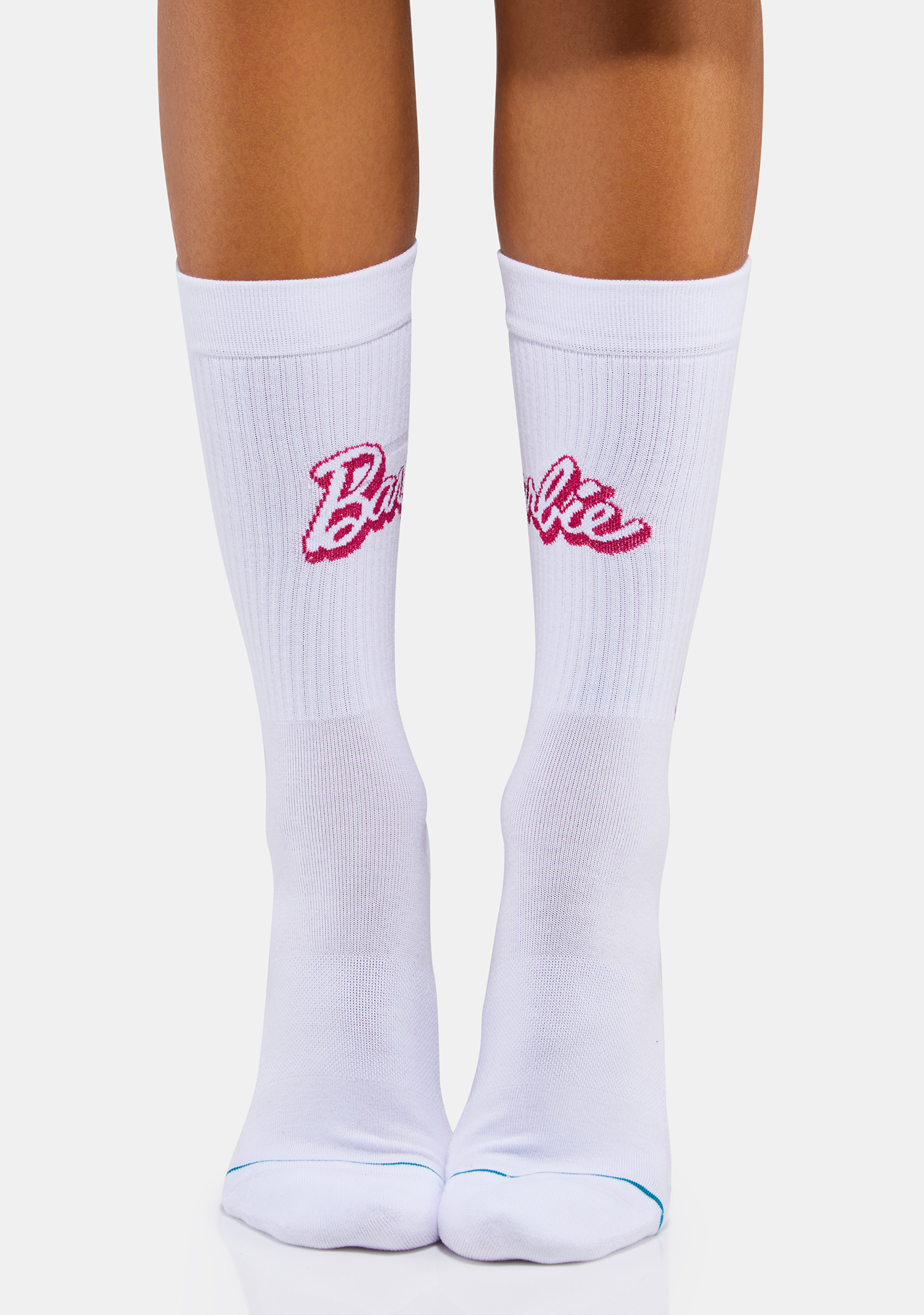 Stance Barbie Logo Socks - White | Dolls Kill