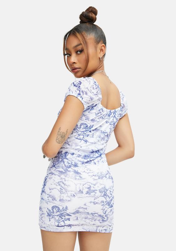 mesh cherub dress