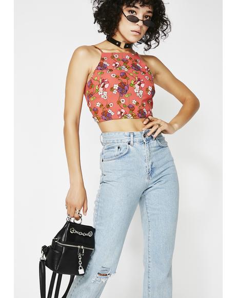 Floral Haze Crop Top