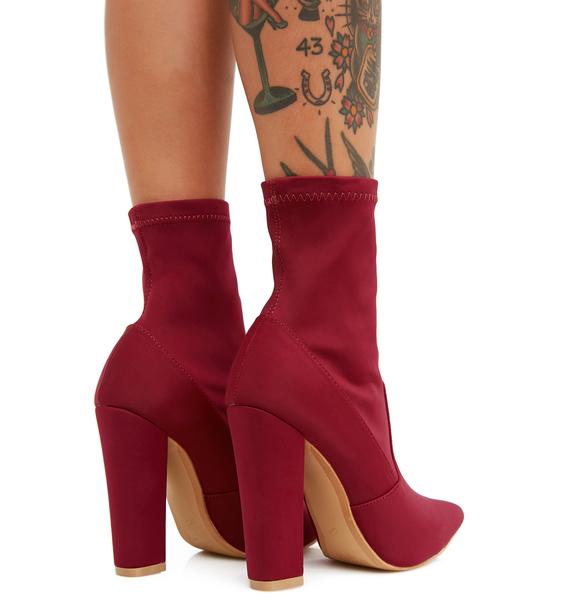 burgundy pointed toe boots