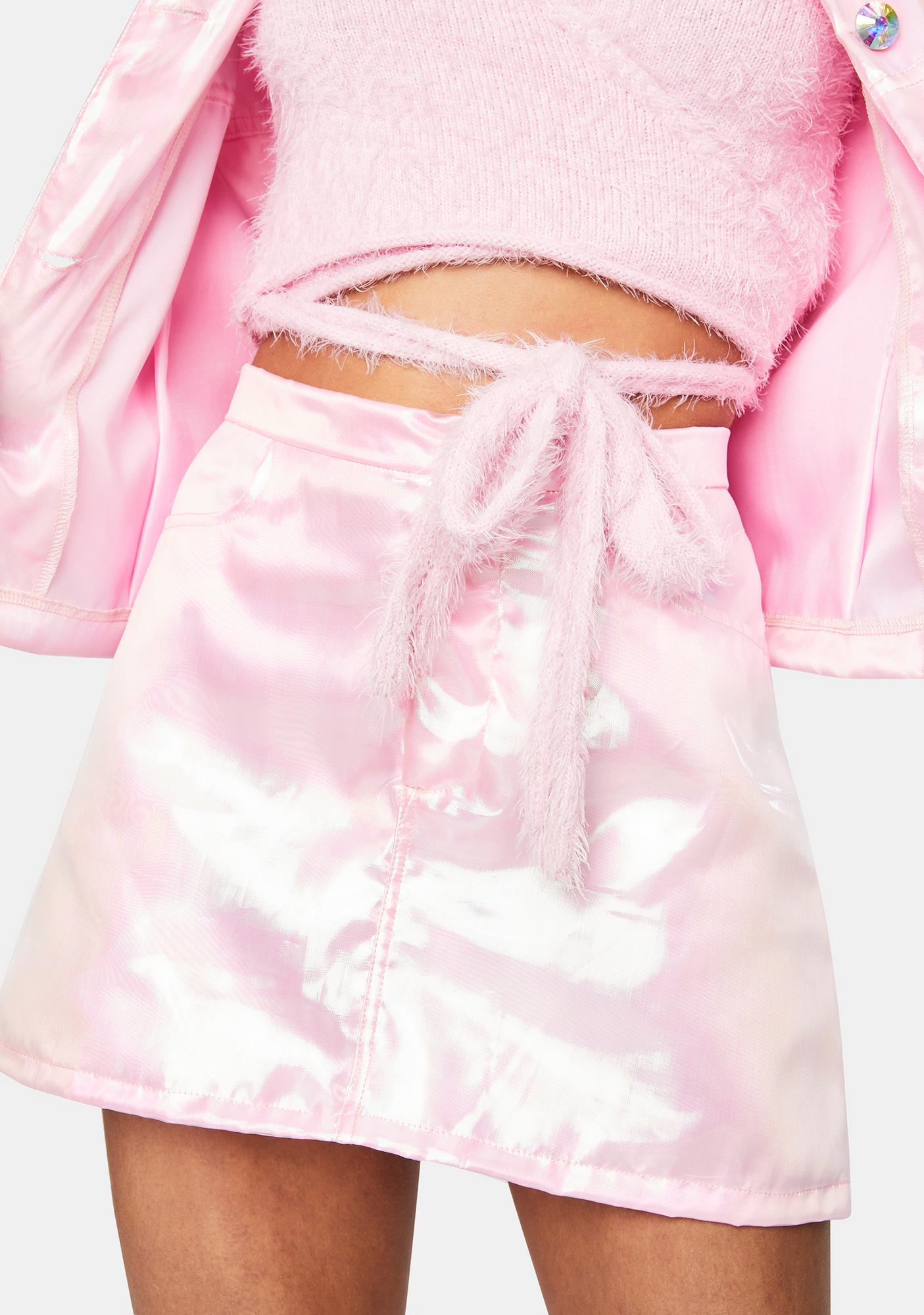 Sparkl Fairy Couture Light Pink Fairy Dust Mini Skirt | Dolls Kill
