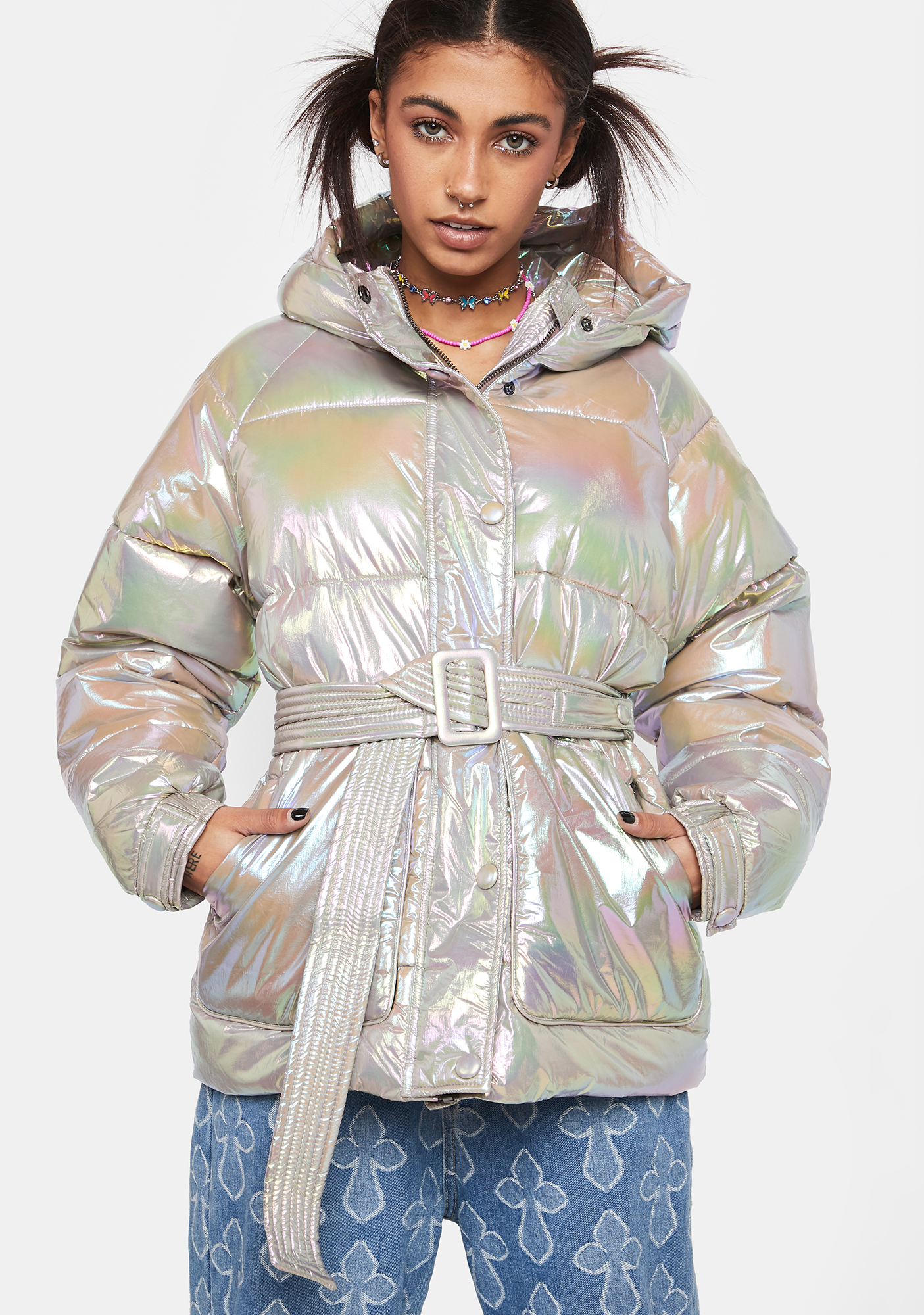 Noize Outerwear Tanzanite Bonita Puffer Jacket | Dolls Kill