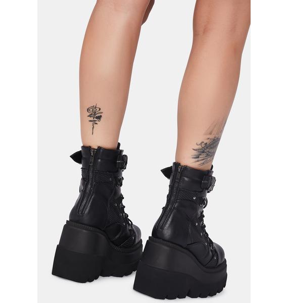 demonia combat technopagan platform boots