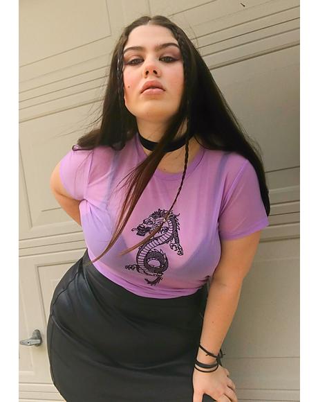 She's Making Moves Mesh Tee