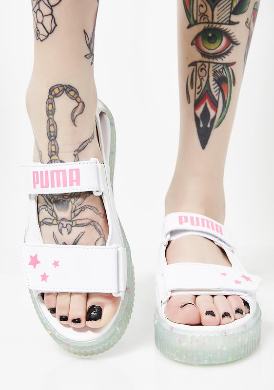 puma platform sandals