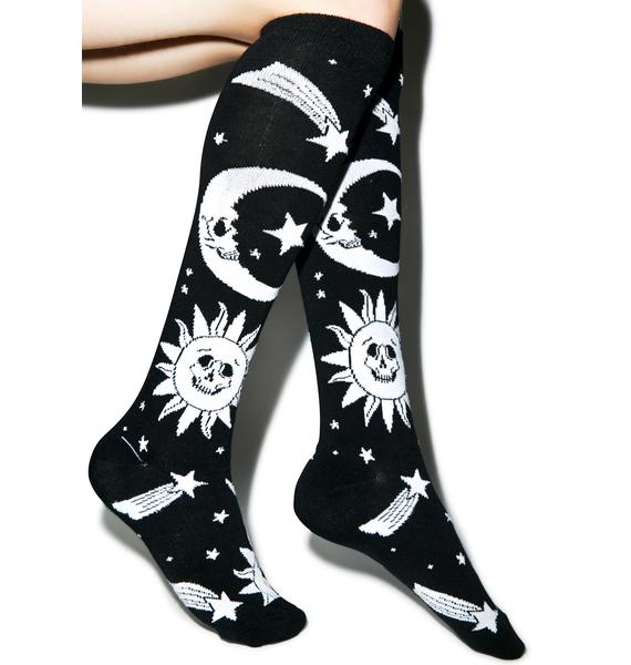 Killstar Cozmic Death Socks | Dolls Kill