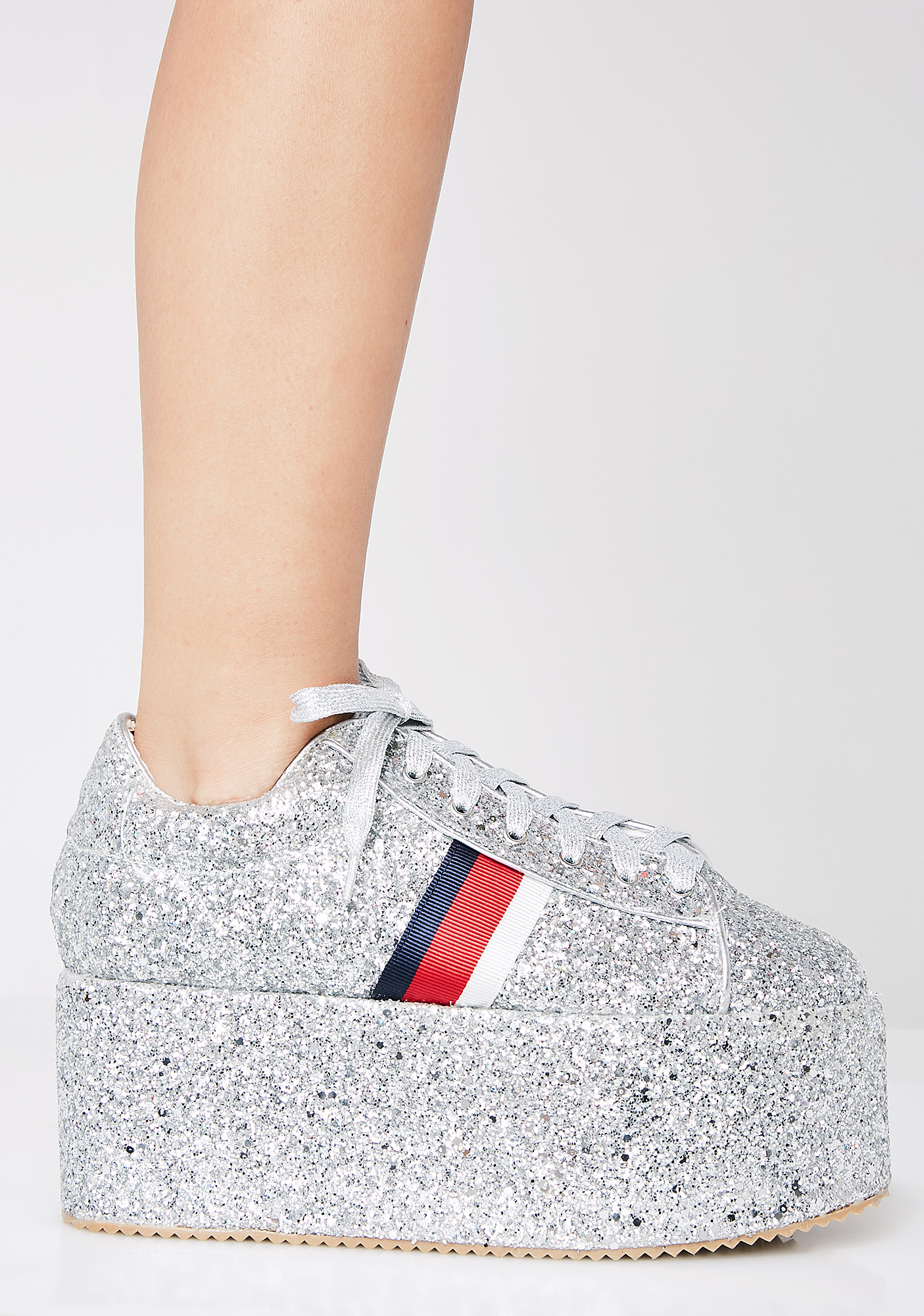 sneakers platform glitter