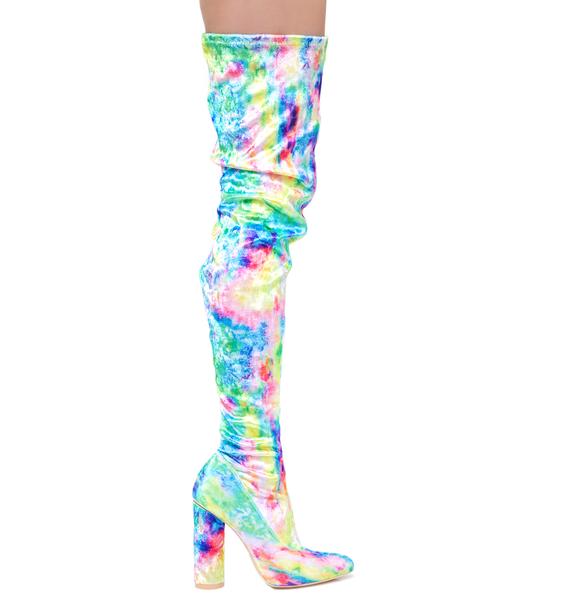 dye boots different color