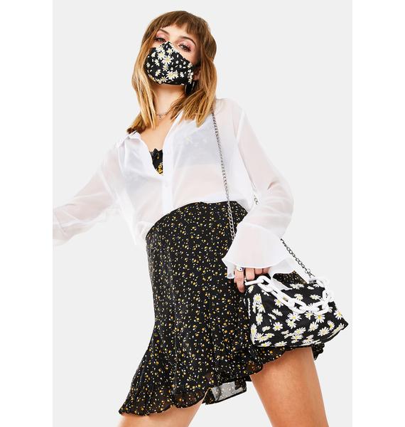 Dress Forum Black Floral Mini Skirt Dolls Kill